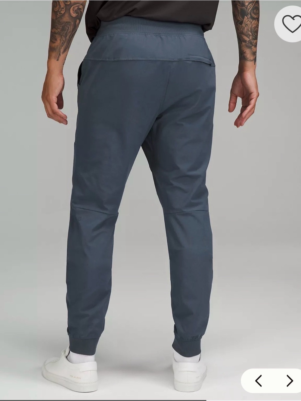 Lululemon Men's Dark Blue Tall Warpstreme Joggers with Elastic Waist - Picture 4 of 7